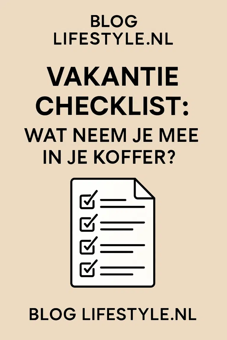 vakantie checklist